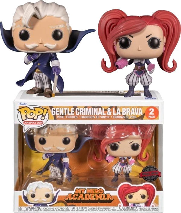 My Hero Academia Gentle Criminal & La Brava Vinyl Figure Set 2022 Anime Expo Exclusive