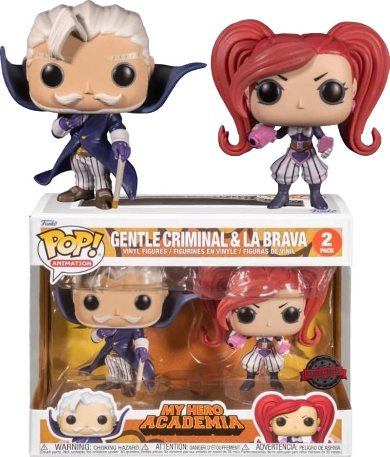 My Hero Academia Gentle Criminal & La Brava Vinyl Figure Set 2022 Anime Expo Exclusive