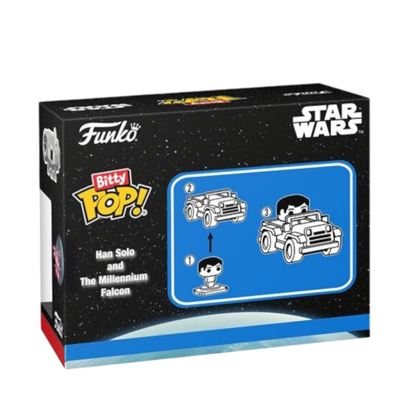 Star wars Han solo and millennium falcon bitty Pop Funko Toy Store