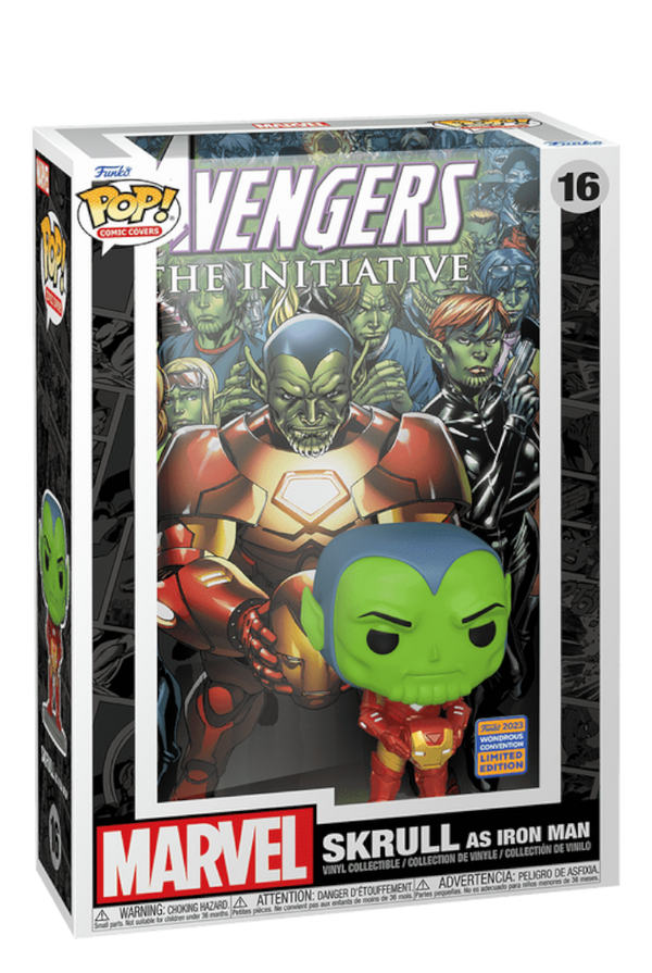 Cover Art Marvel Collection Collectible Vinyl Figure Comic Covers (Skrull as Iron Man) 2023 Wondrous convention