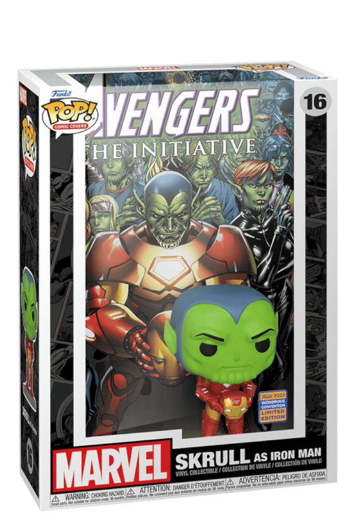 Cover Art Marvel Collection Collectible Vinyl Figure Comic Covers (Skrull as Iron Man) 2023 Wondrous convention