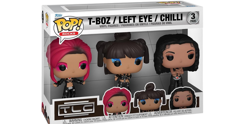 TLC- T-Boz, Left Eye, Chilli 3-Pack